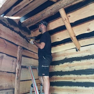 Semmi nimmt die letzten Arbeiten am Warenhaus vor