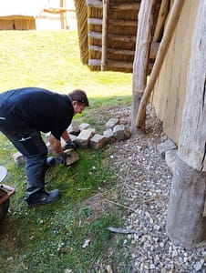 Kevin leistete wieder seinen fleißigen Beitrag zum Gelingen der Gesamtsache