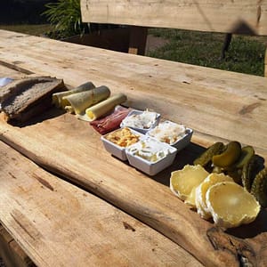 Brotzeit: für 7 € gibt es die große Variante, für 5,50 die kleine.