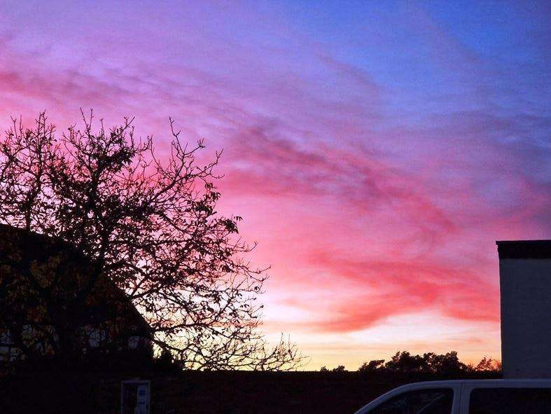 (c) Susann Arndt: Sonnenuntergang über Randau